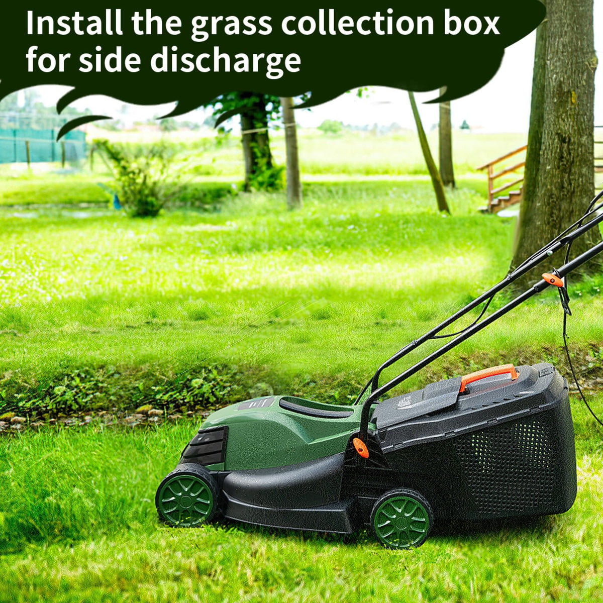 Electric Lawn Mower with Grass Collection Box R5414