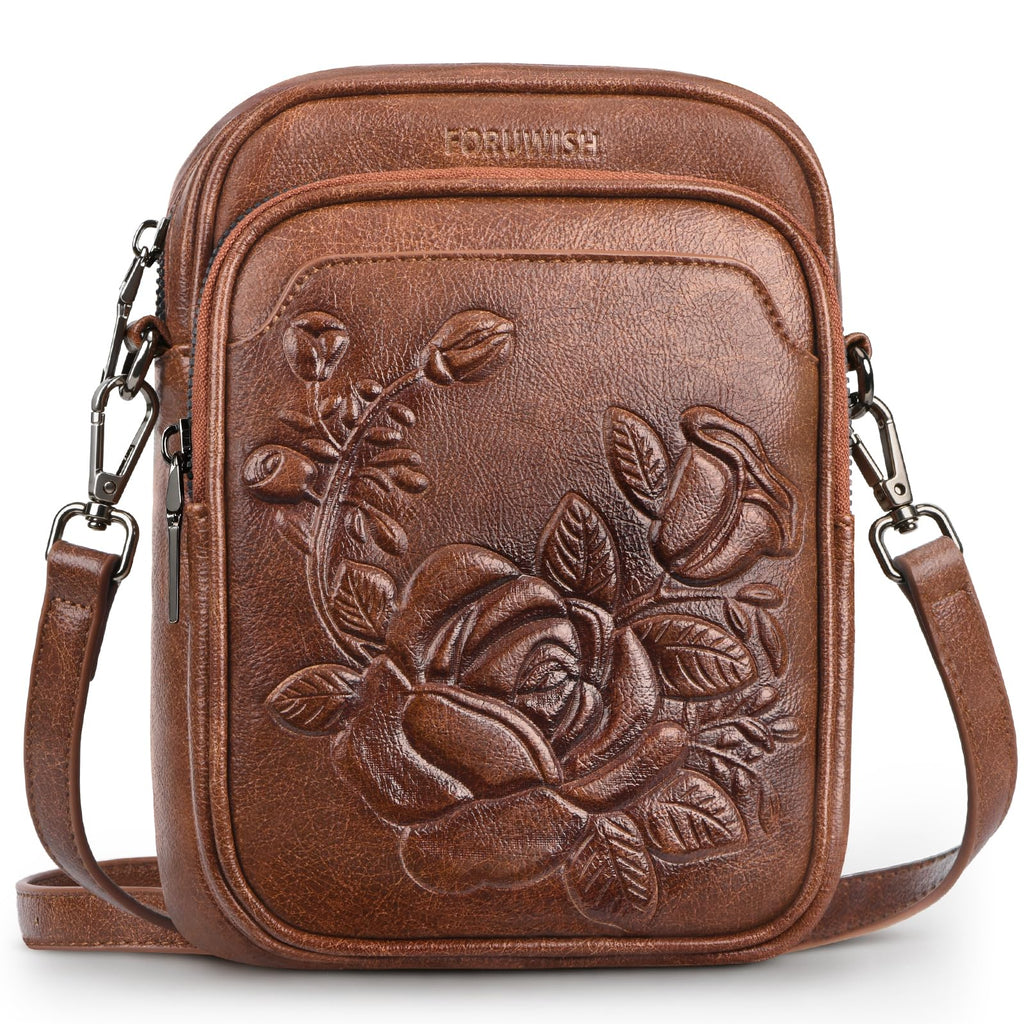 Small RFID Leather Crossbody Bag Z22504