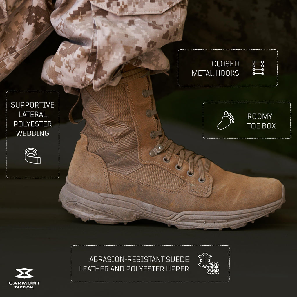Coyote Suede Leather Tactical Boots Y78346