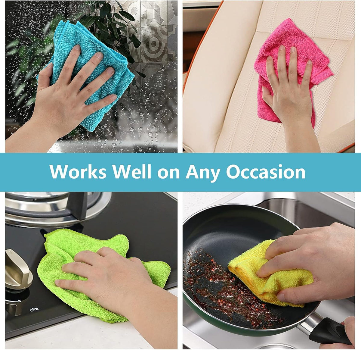12PK Microfiber Cleaning Cloth K184