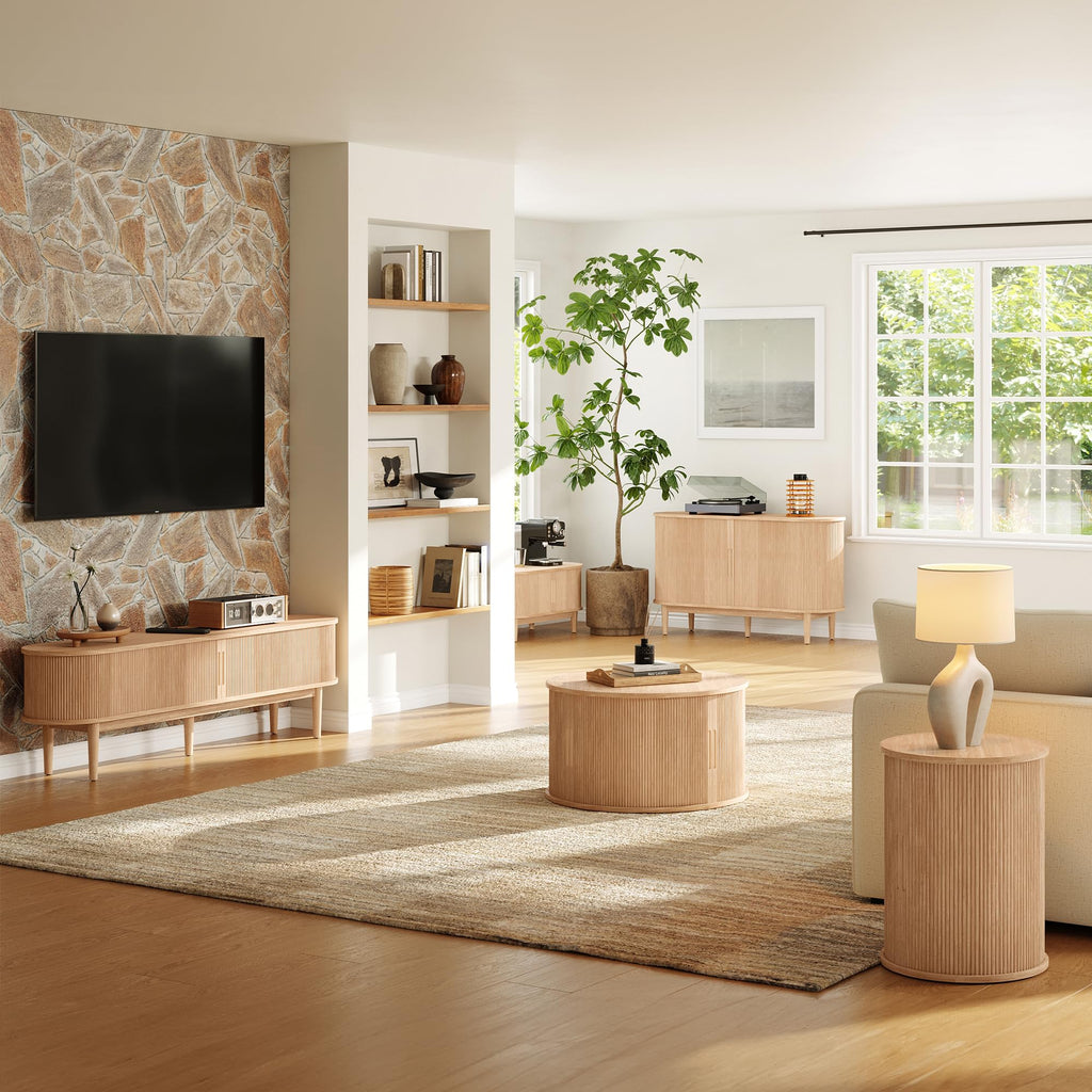 Round Coffee Table with Storage U221398