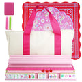 Acrylic 160 Tiles Mahjong Game Set with Carrying Bag A142