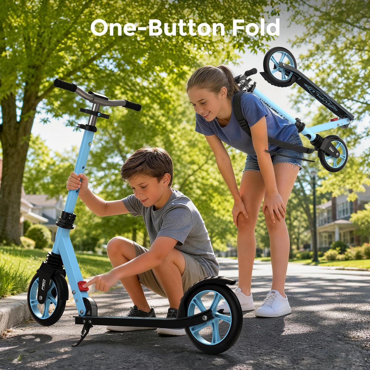 Kick Scooter with 8 Big Wheels G2489