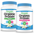 Organic Vegan Protein Powder + Greens, Creamy Chocolate Fudge, Vanilla Bean F29775