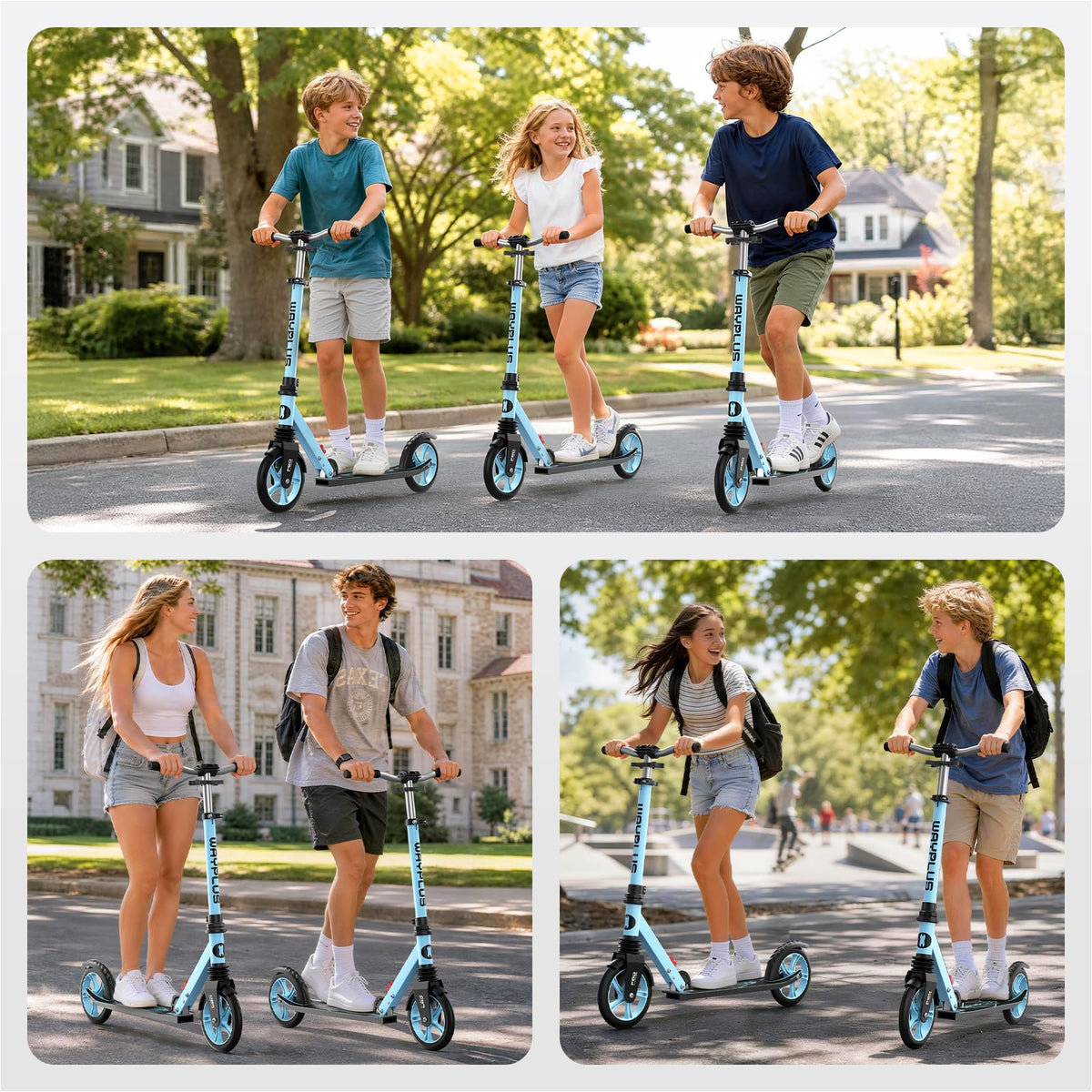 Kick Scooter with 8 Big Wheels G2489