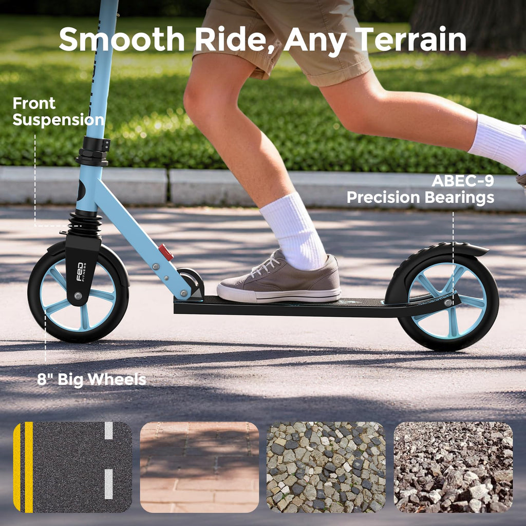 Kick Scooter with 8 Big Wheels G2489