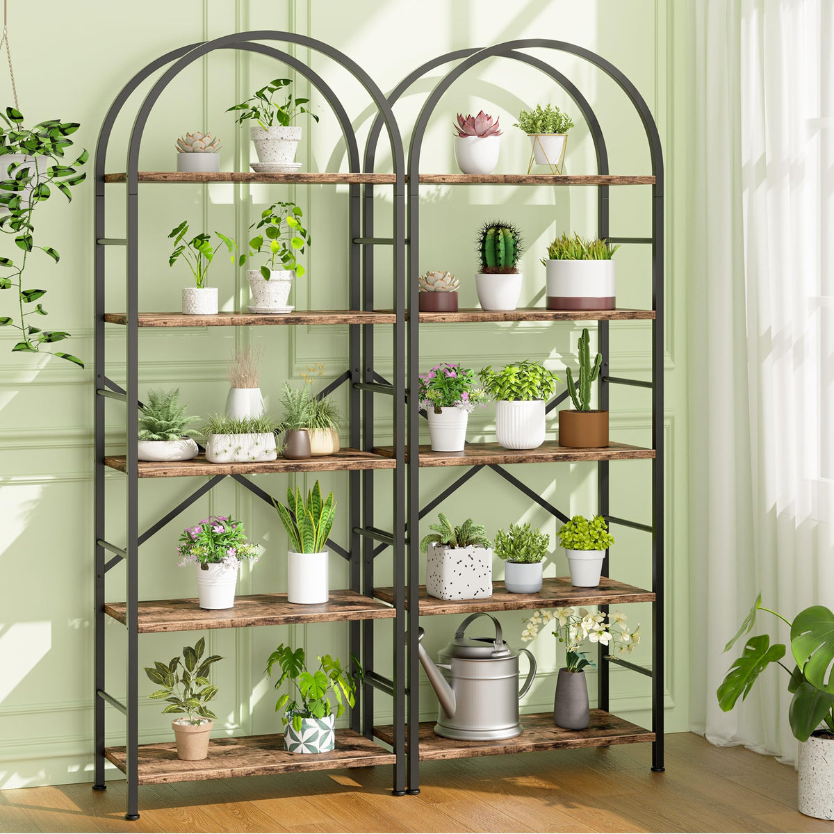 5 Tier Brown Bookshelf M967