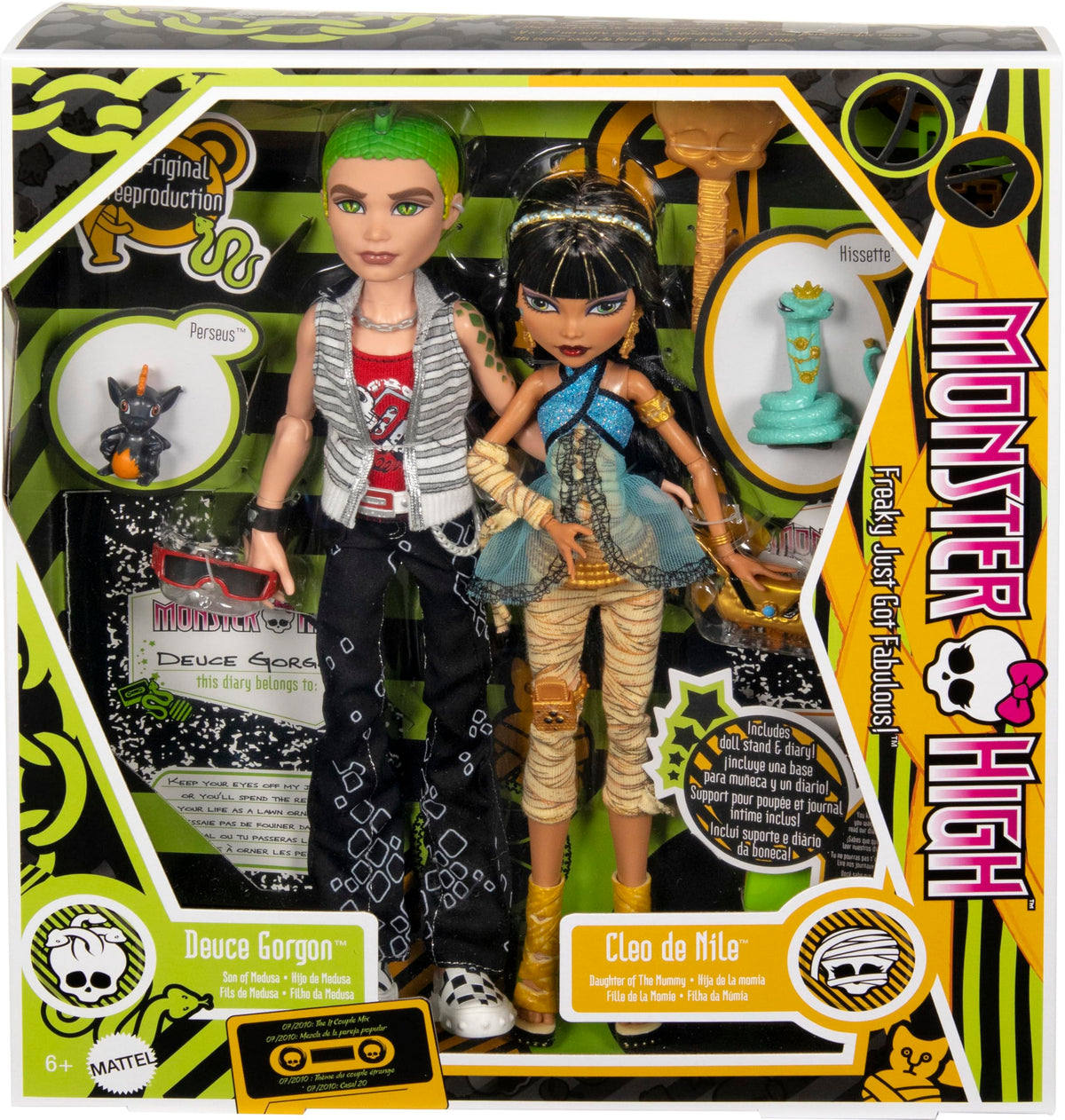 Dolls 2-Pack with Doll Stands, Diaries & Pets P39493