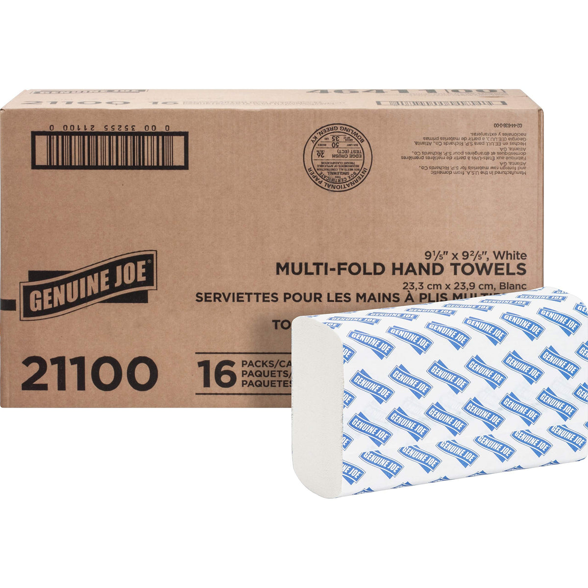 Multifold Hand Towels 1-Ply White 250/Pack A51118