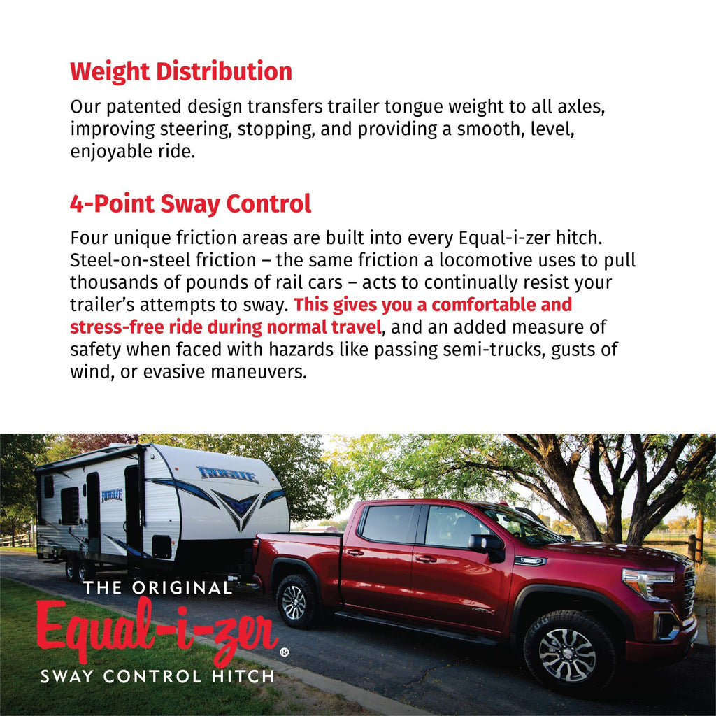 4-point Sway Control Hitch, 10,000 Lbs Trailer Weight Rating X37832