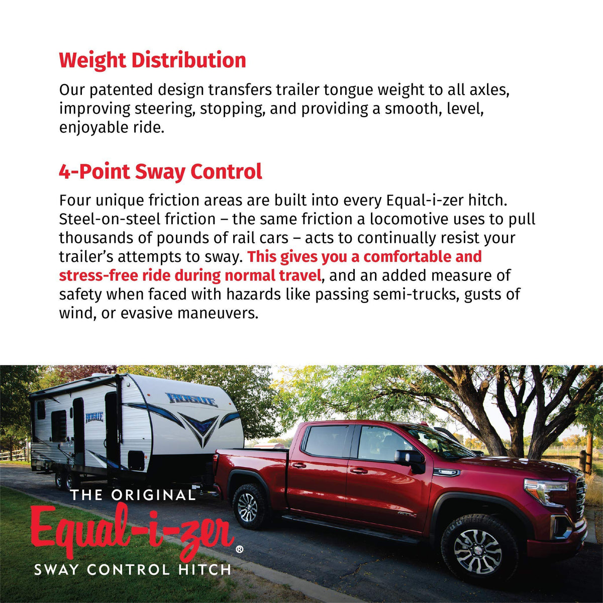 4-point Sway Control Hitch, 10,000 Lbs Trailer Weight Rating X37832