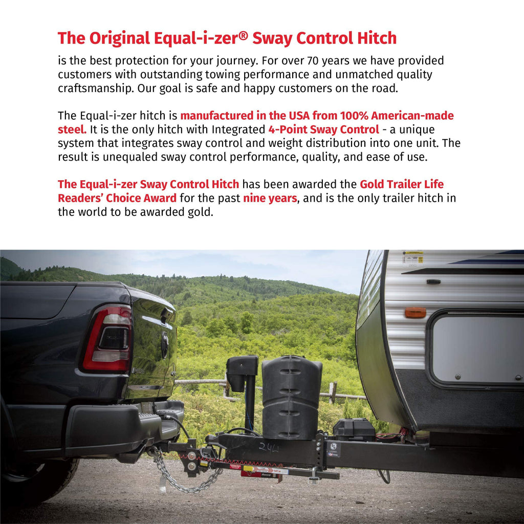 4-point Sway Control Hitch, 10,000 Lbs Trailer Weight Rating X37832