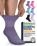 Bamboo Viscose Ankle Diabetic Socks 6 Pairs C13293