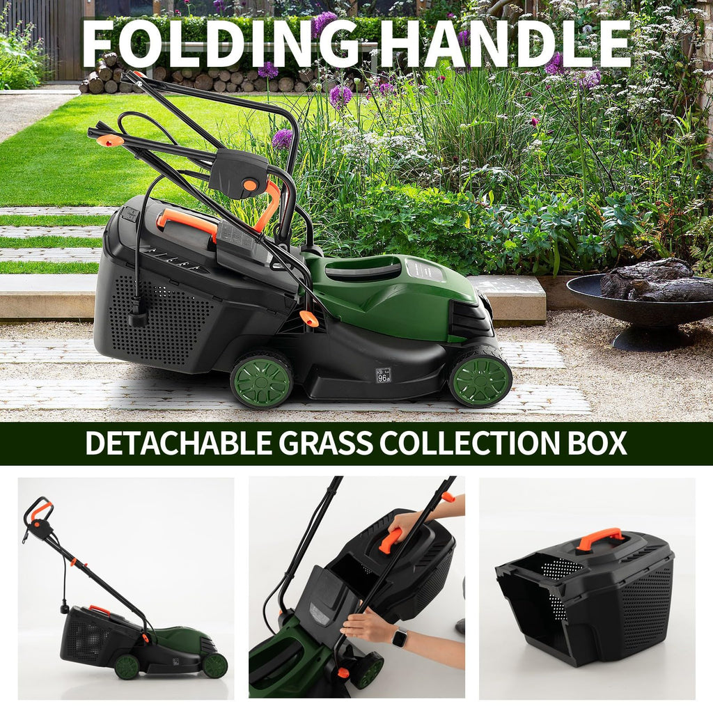 Electric Lawn Mower with Grass Collection Box R5414